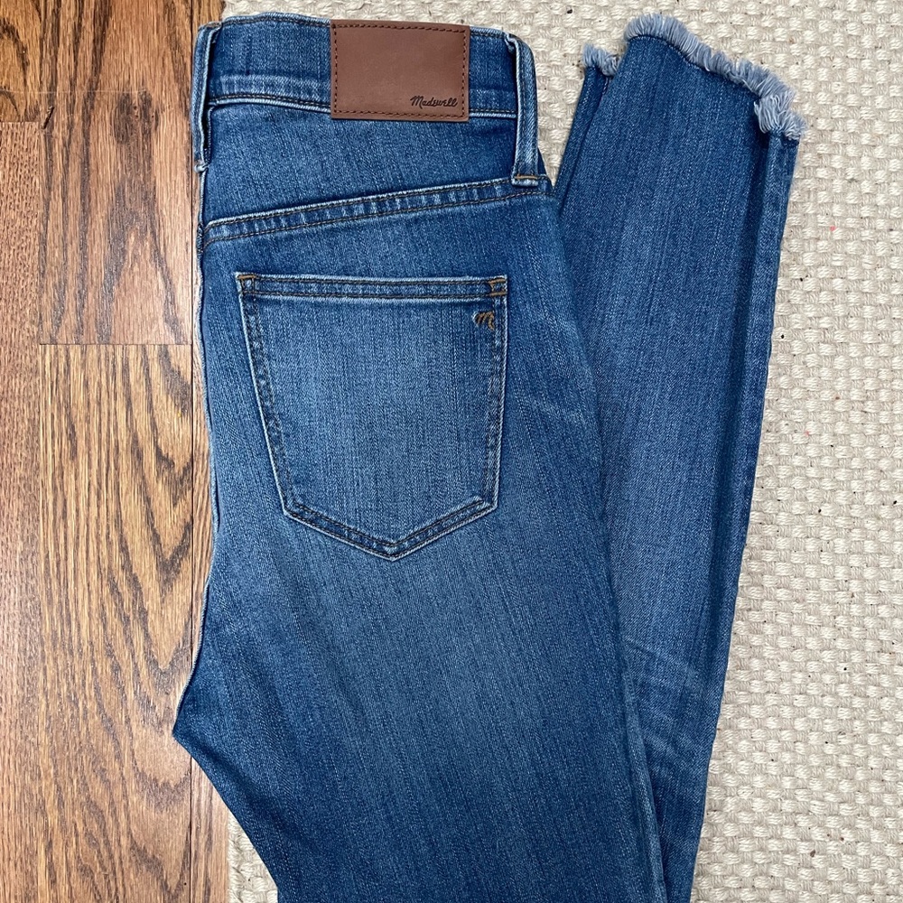 Madewell high rise raw hem